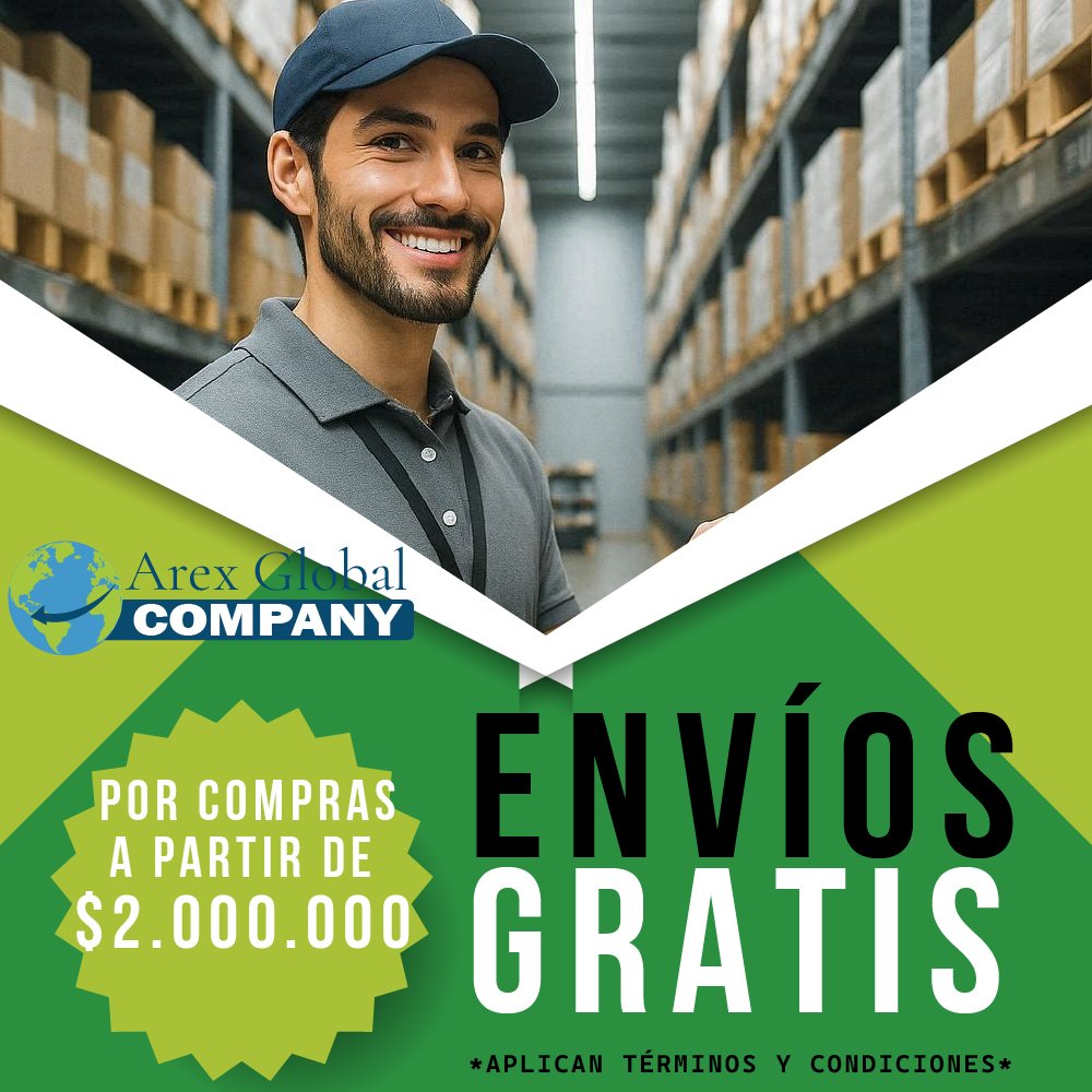 En Arex Global Envío gratis en la tienda online de dotación industrial, EPP, ferretería y primeros auxilios. Válido en Bogotá y toda Colombia