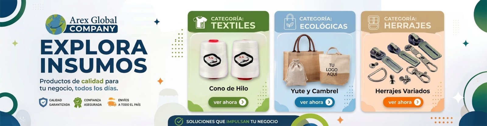 Arex Global Importadores y Distribuidores ,Telas Y Forros , Herrajes , Marroquineria y E Insumos Para Calzado .
