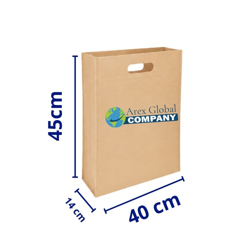 Bolsa Plana Troquel Con Fuelle Beige
