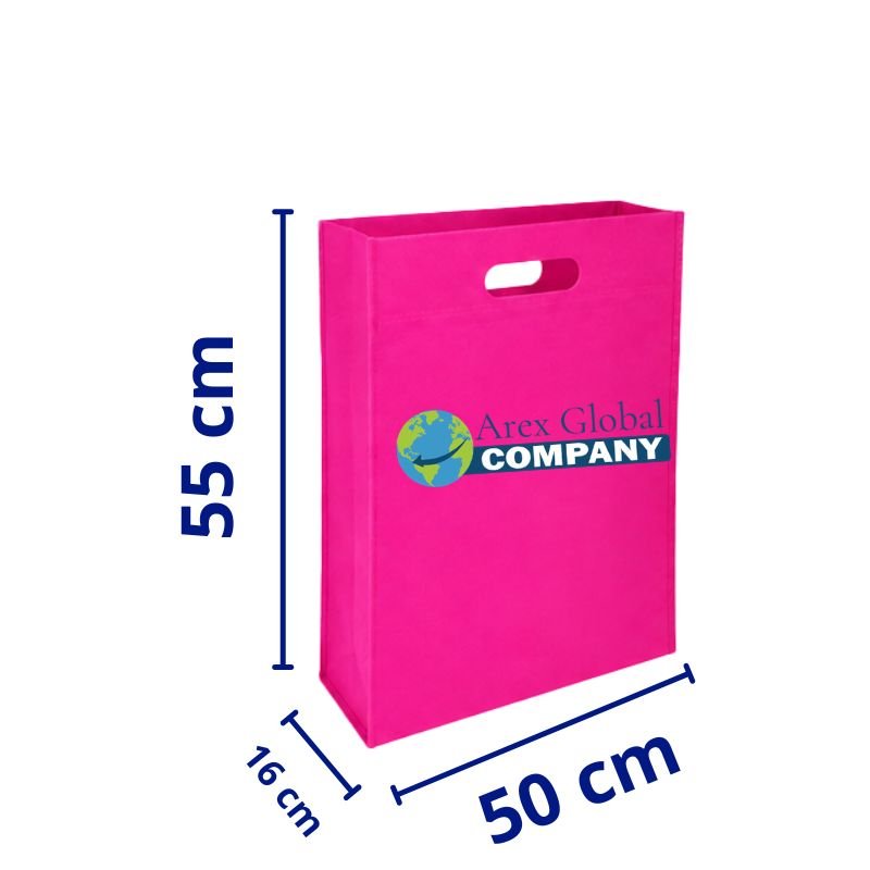 Bolsa Plana Troquel Con Fuelle Fucsia