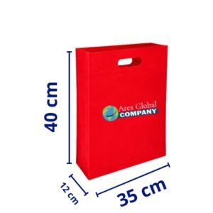 Bolsa Plana Troquel Con Fuelle Roja