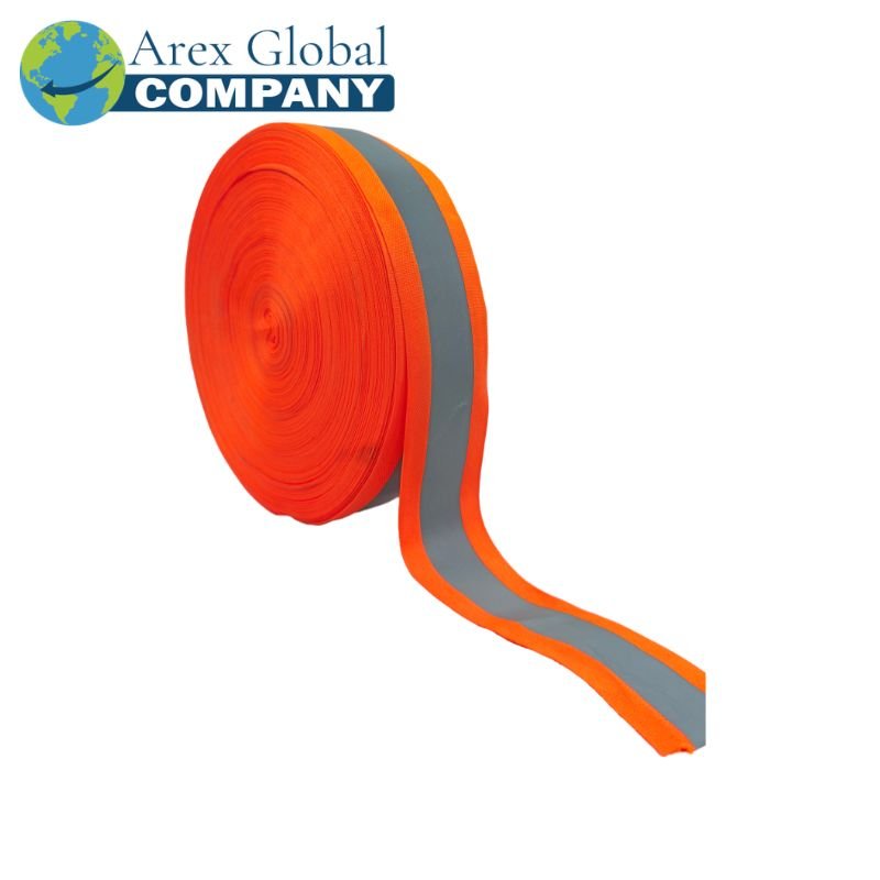 Cinta Reflectiva Bicolor Naranja Gris 5CM