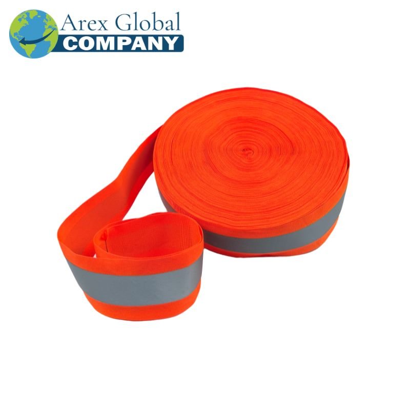 Cinta Reflectiva Bicolor Naranja Gris